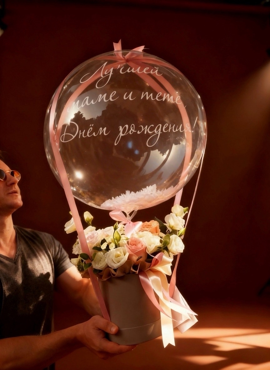 ШЛЯПНАЯ КОРОБКА С ШАРОМ "Баблс" №3