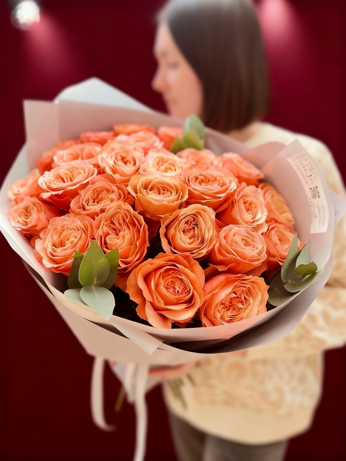 25 импортных роз, сорт Кахала