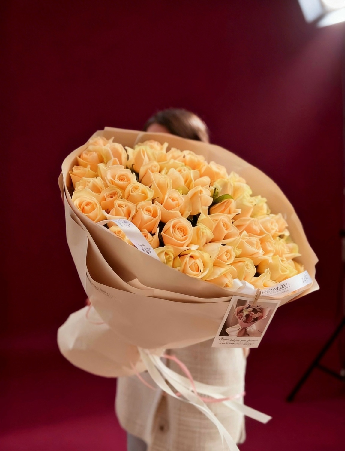 51 персиковая РОЗА