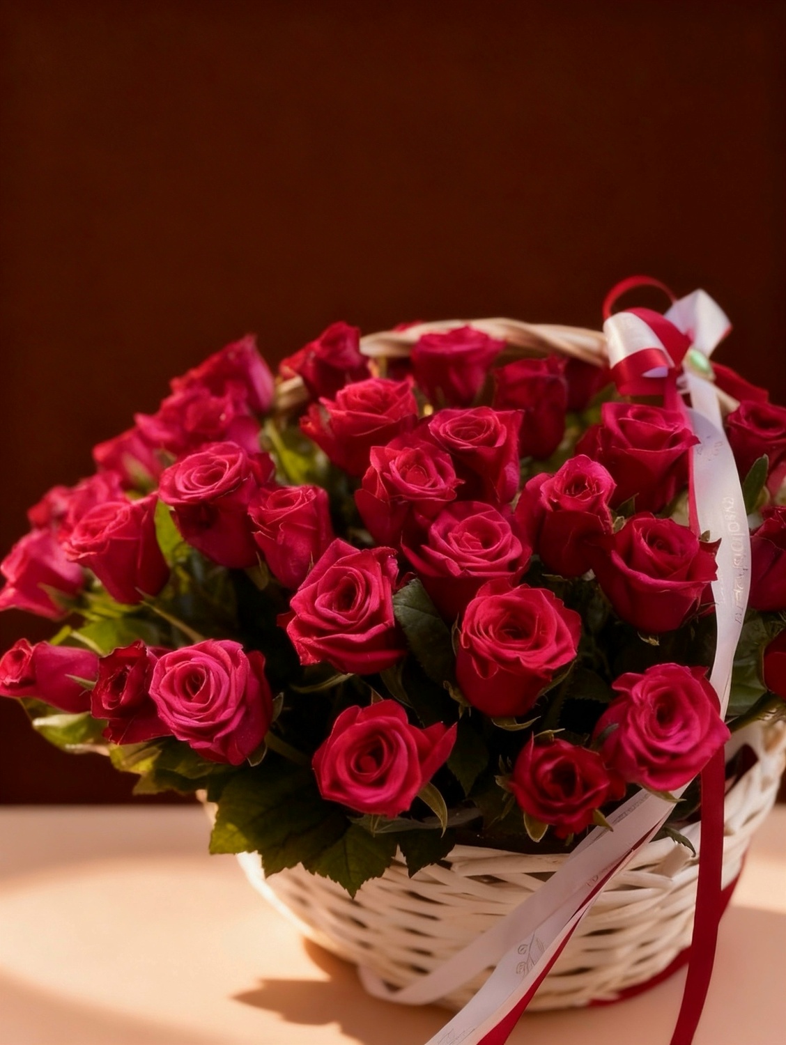 51 РОЗА В КОРЗИНЕ